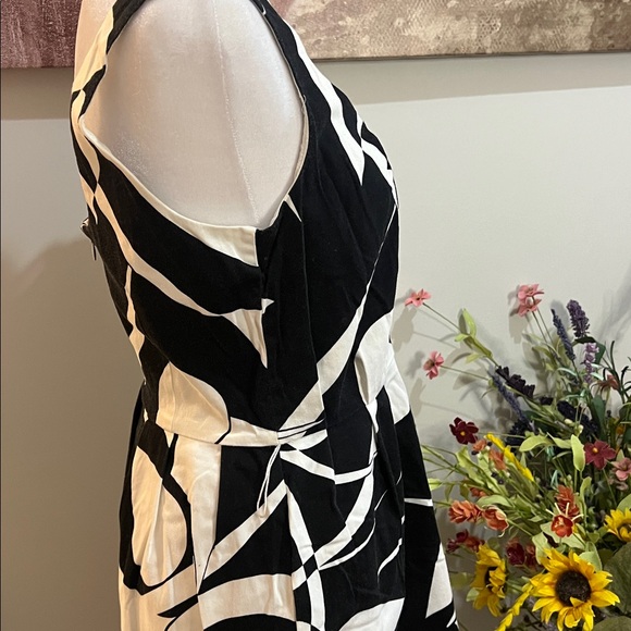 Nine West Black and White Abstract Mini Dress (R) - Picture 5 of 7